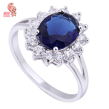 KU NIU High Quality Classic 18K Gold Plated Zircon Wedding Ring KU NIU High Quality Classic 18K Gold Plated Zircon Wedding Ring