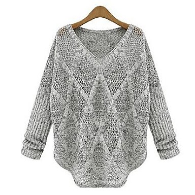 Women Casual Stretchy Medium Long Sleeve Pullover